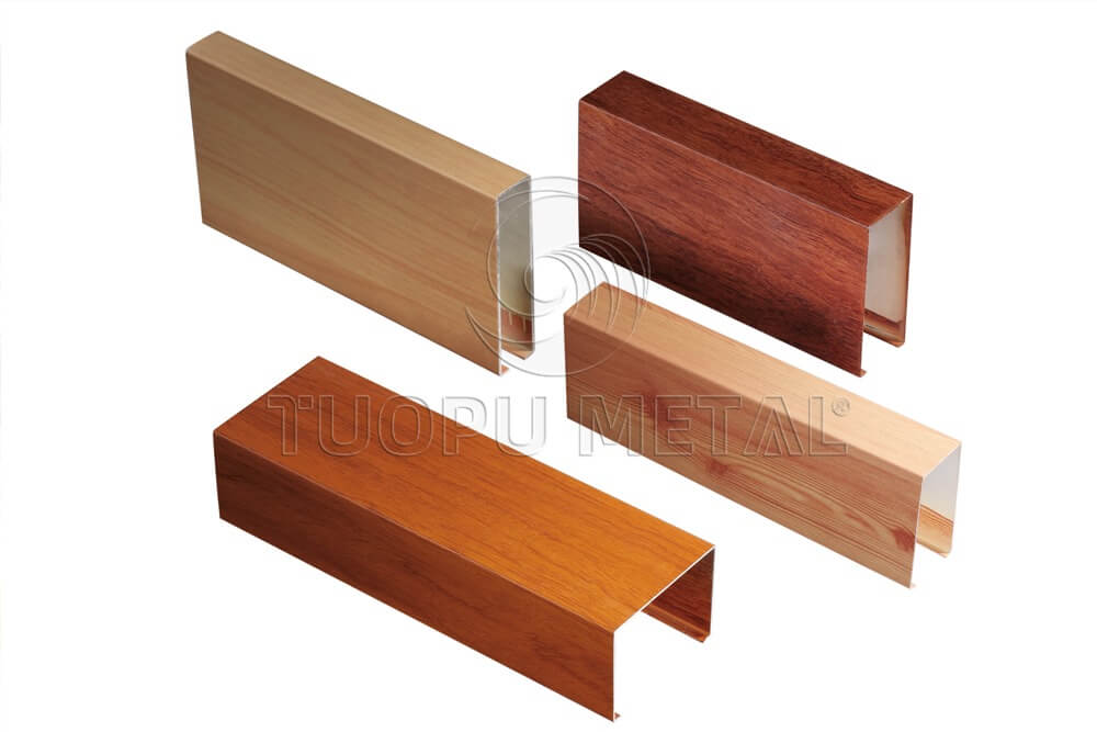 Aluminum Panels with Different Wood Grain Finishes