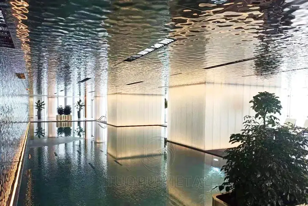 Applications of Water Ripple Stainless Steel Sheets - Ceiling
