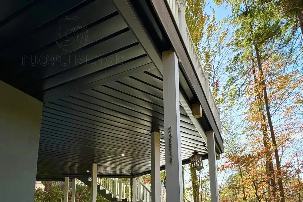 aluminum under deck ceiling for outdoor application