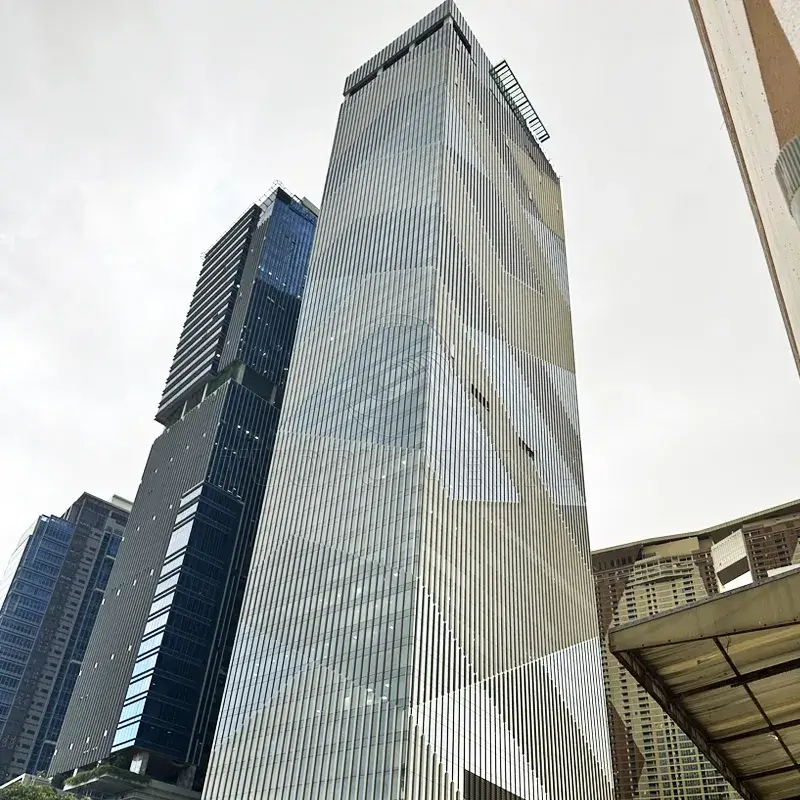 The exterior of one of Cambodia's tallest commercial buildings