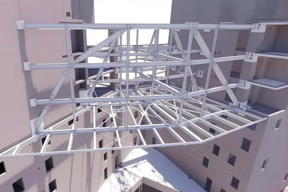 Showing the structural diagram of the BELAROIA building.